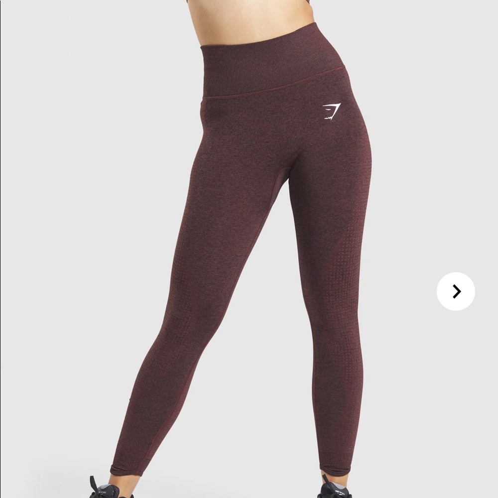 GYMSHARK VITAL RISE LEGGINGS in brown marl